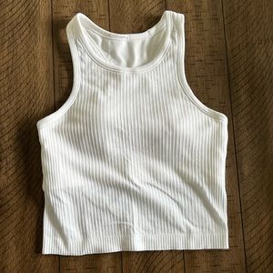 Lululemon Ebb to street cropped racer back tank top